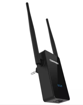 100-240V WiFi Penguat Pengulang Nirkabel 2.4G 300mbps Dual Core
